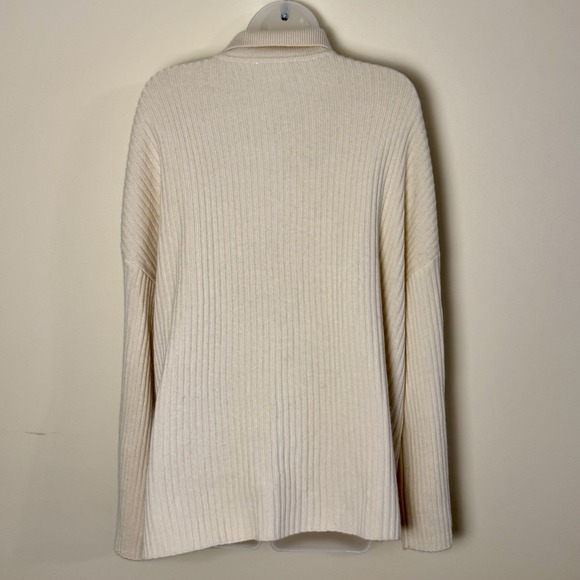 Reformation NWT Women's XL Fantino Cashmere Oversized Sweater In Color Gossamer - Picture 9 of 11